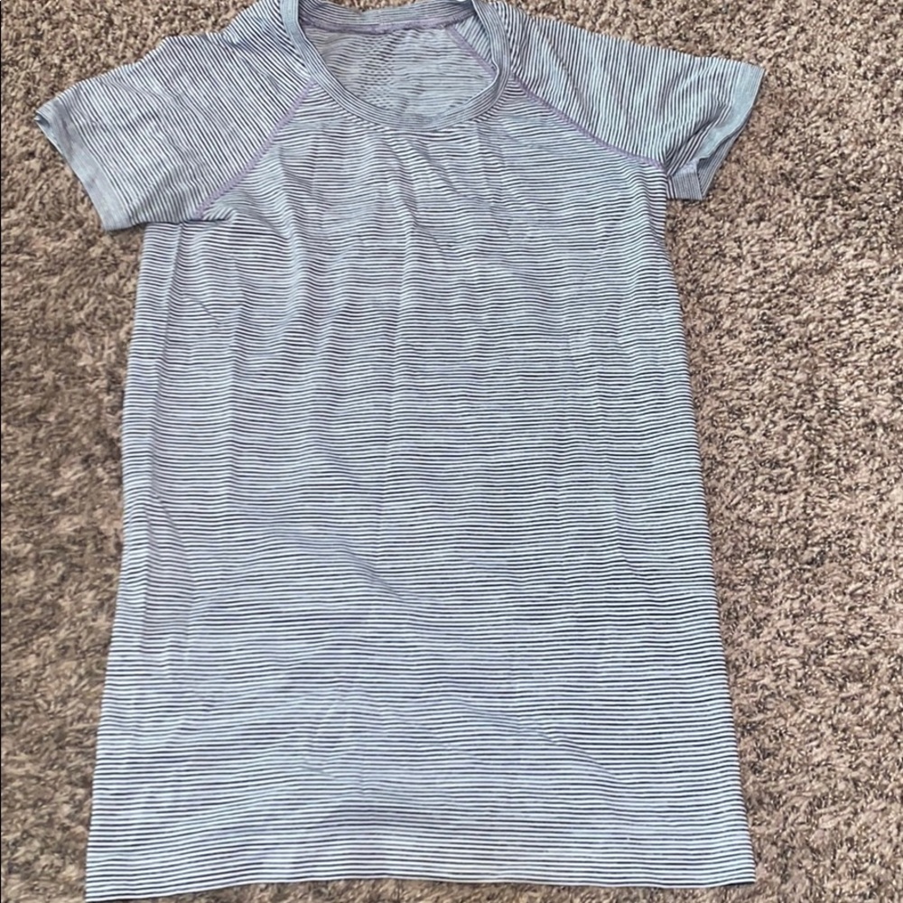 Lululemon striped swiftly tech tee